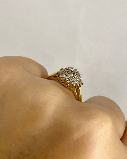 Bague Marguerite Diamants 0.39 carat &quot;Solange&quot; - Elliade Paris