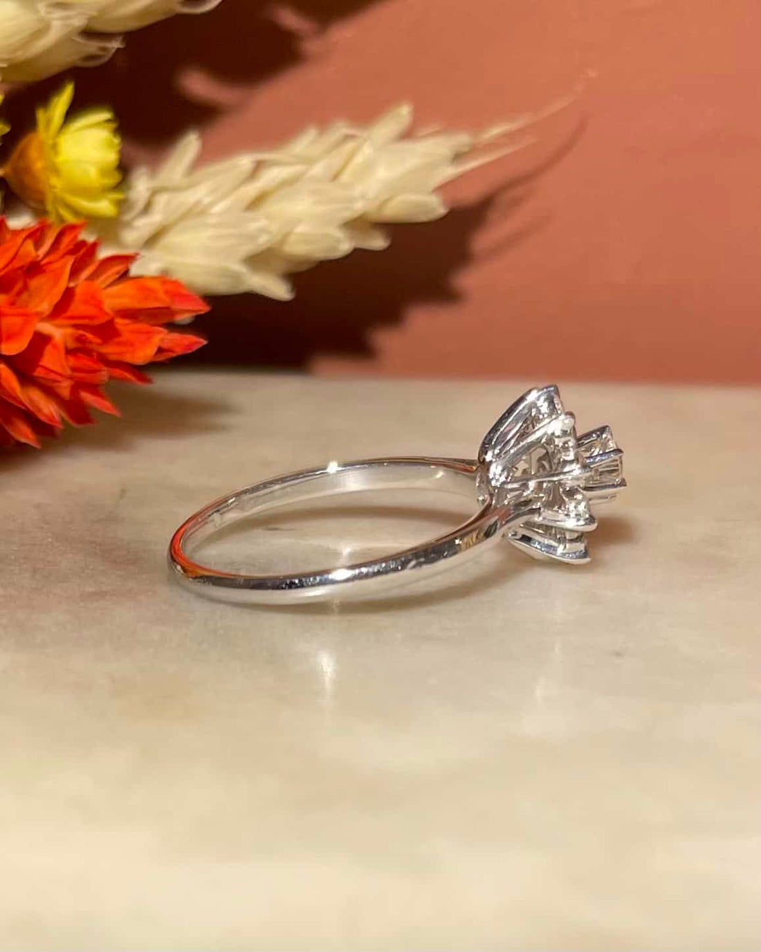 Bague Marguerite Diamants 0.40 carat &quot;Maude&quot; - Elliade Paris
