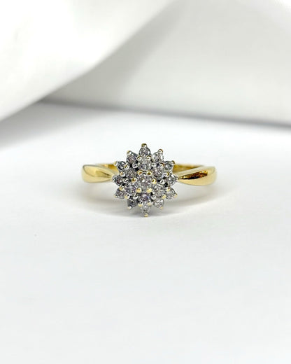 Bague Marguerite Diamants 0.41 carat &quot;Noria&quot; - Elliade Paris