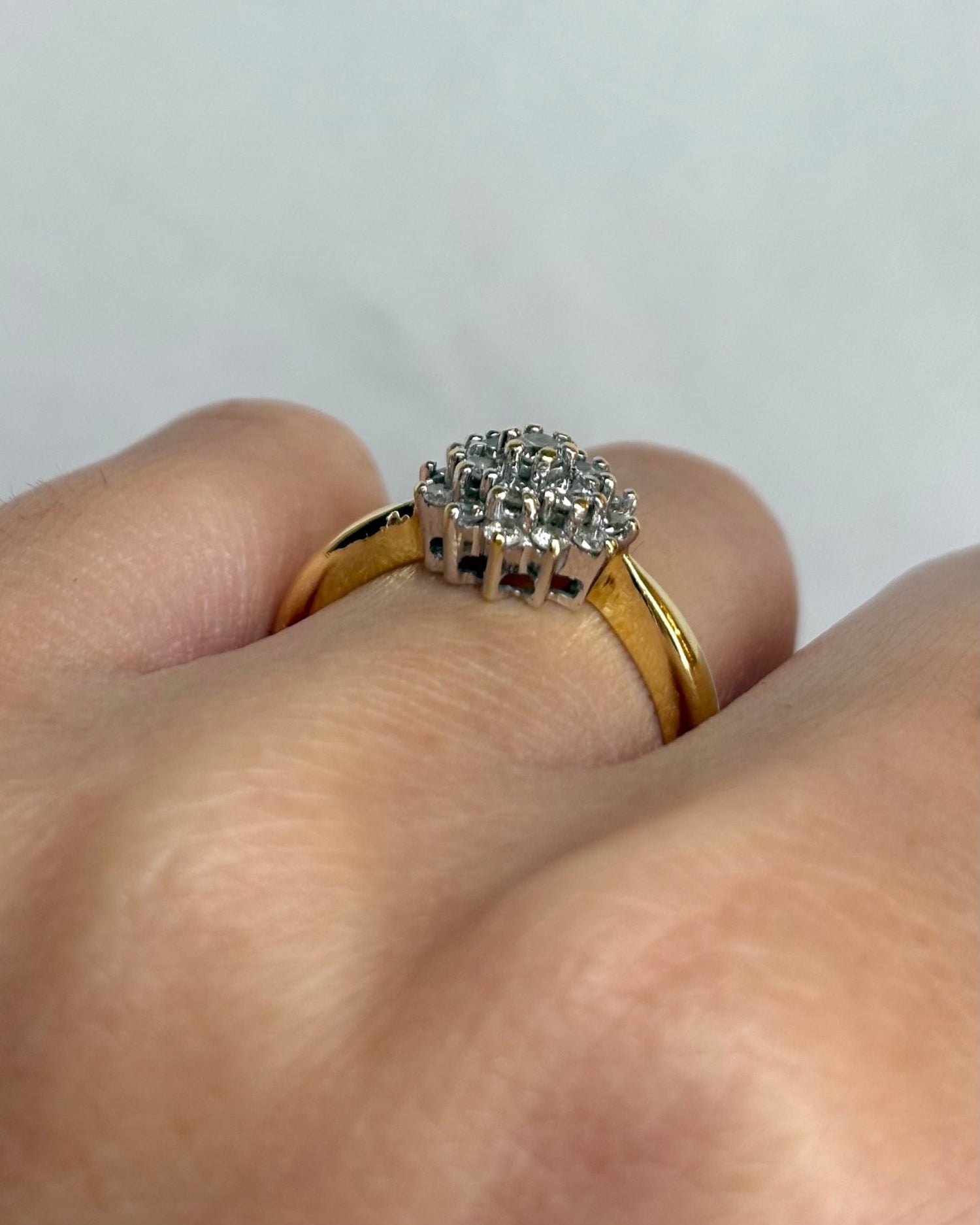 Bague Marguerite Diamants 0.41 carat &quot;Noria&quot; - Elliade Paris