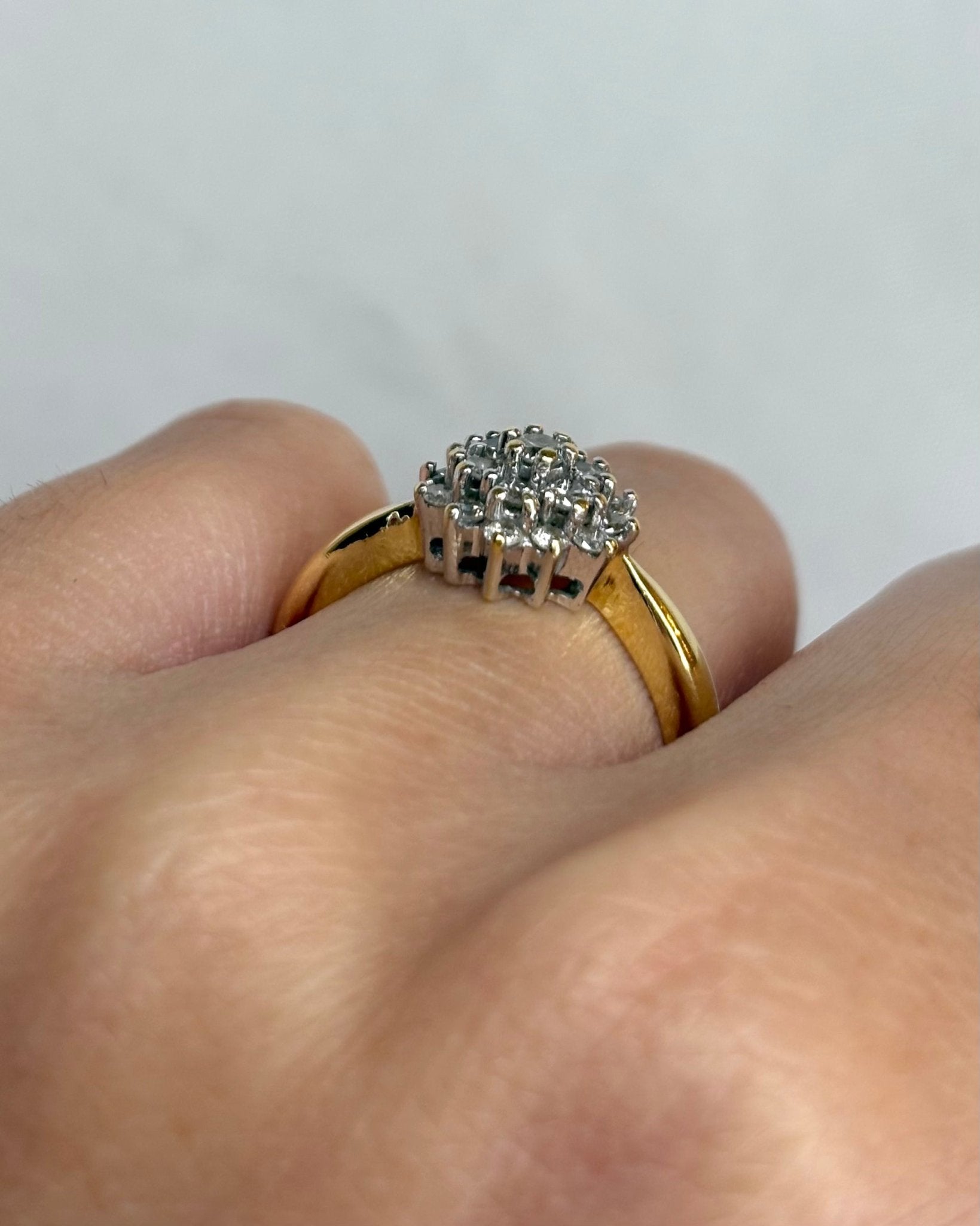Bague Marguerite Diamants 0.41 carat &quot;Noria&quot; - Elliade Paris