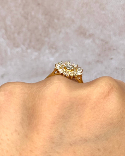 Bague Marguerite Diamants 0.41 carat "Suliac" - Elliade Paris