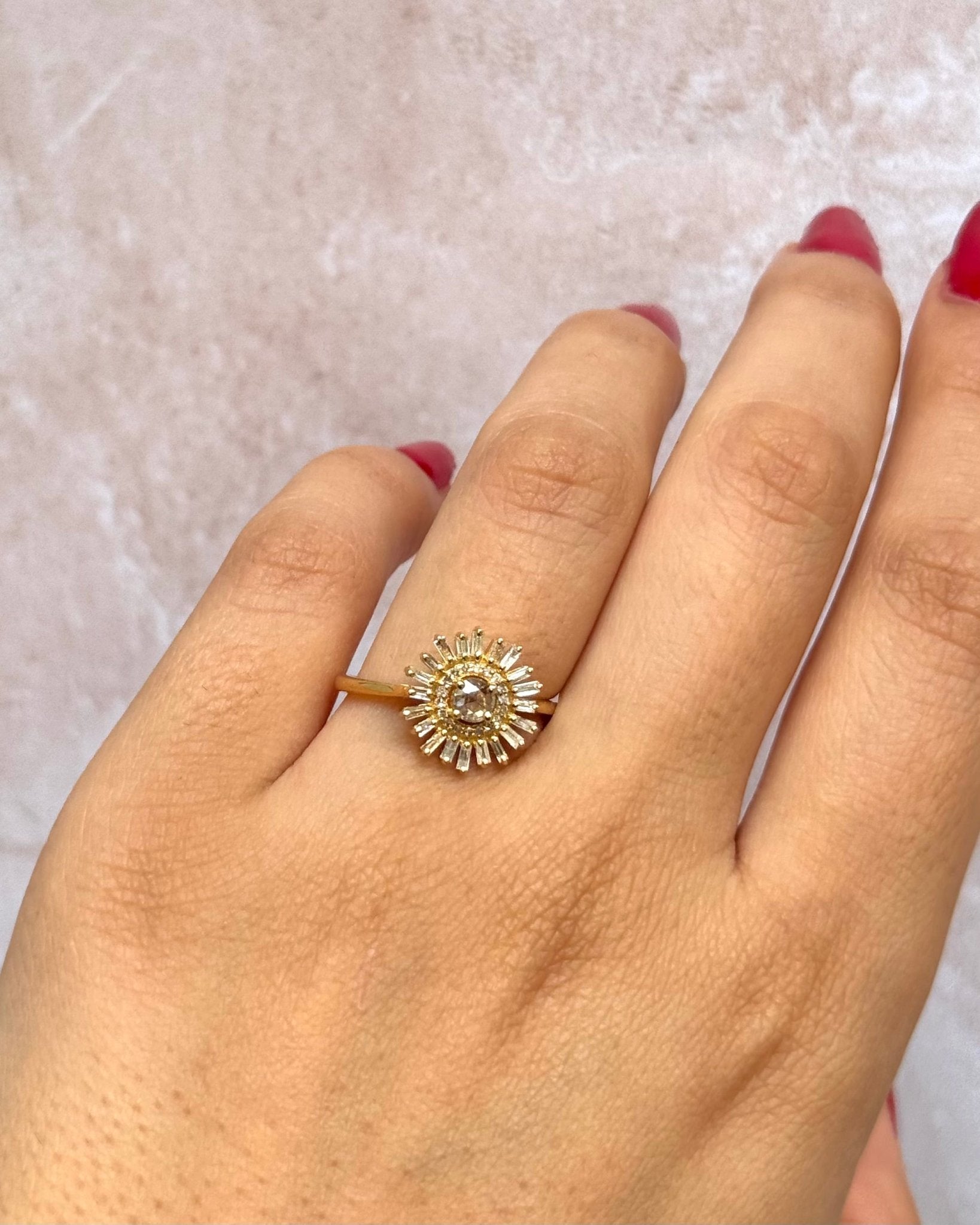 Bague Marguerite Diamants 0.41 carat "Suliac" - Elliade Paris