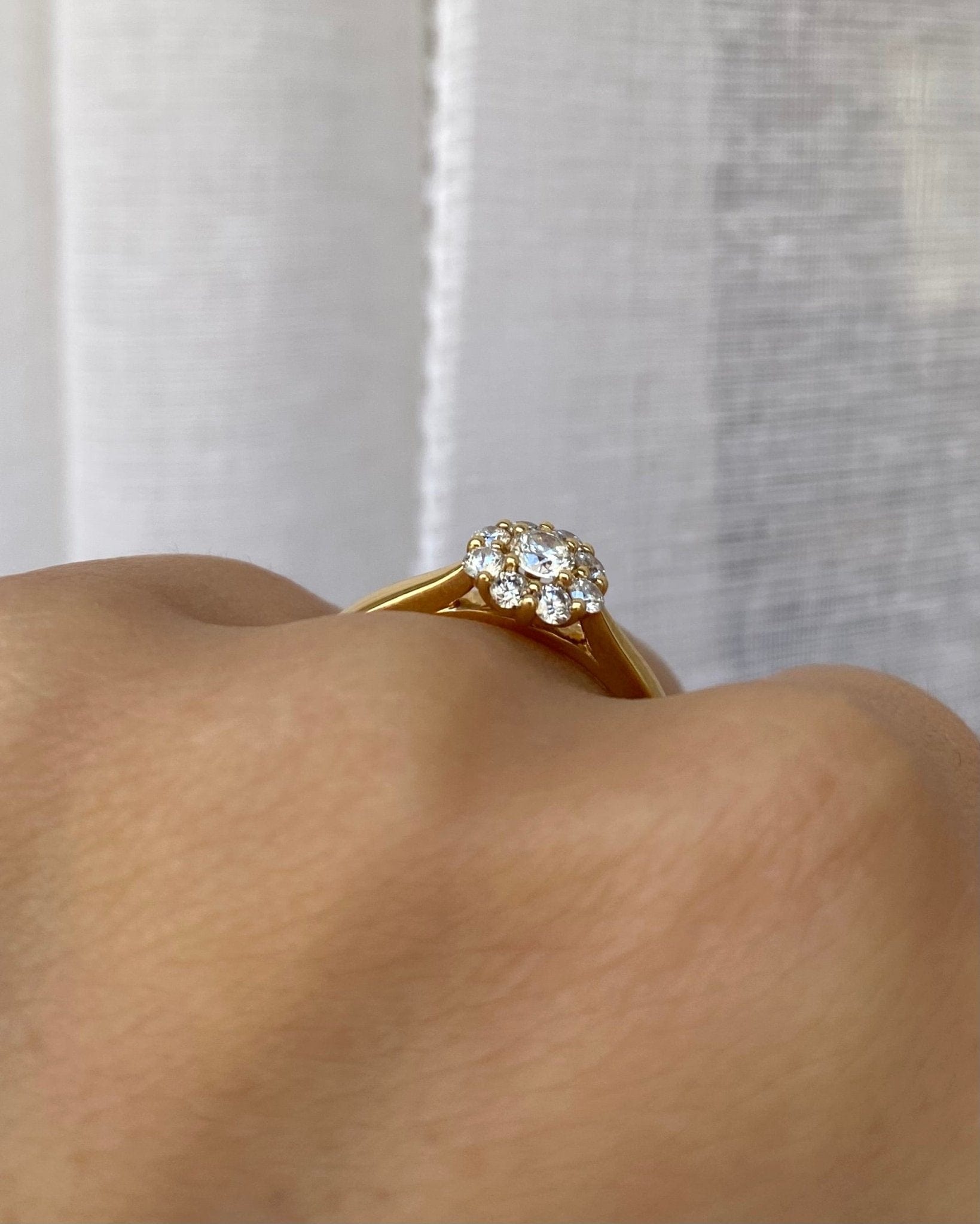 Bague Marguerite Diamants 0.43 carat "Élaïa" - Elliade Paris