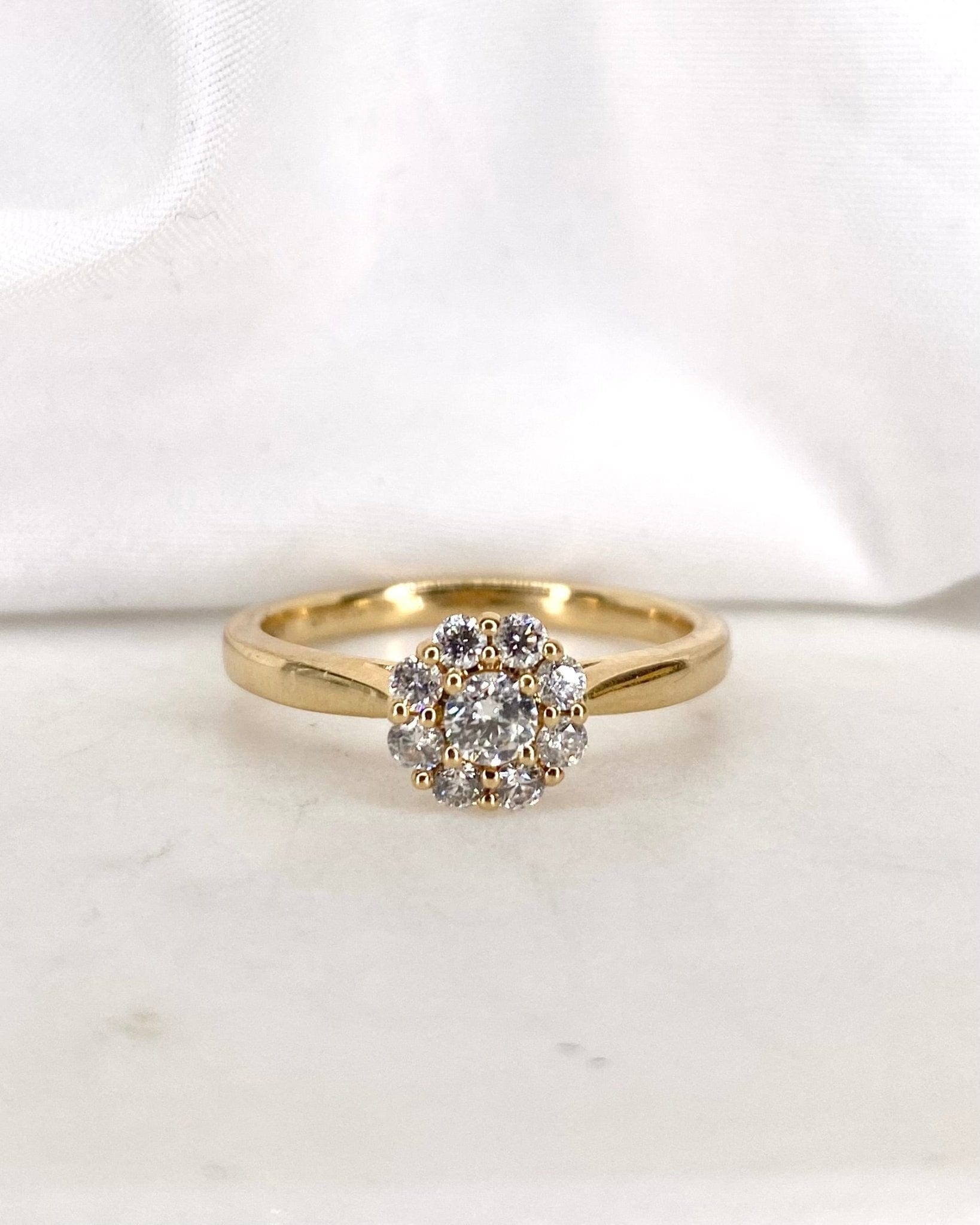 Bague Marguerite Diamants 0.43 carat "Élaïa" - Elliade Paris