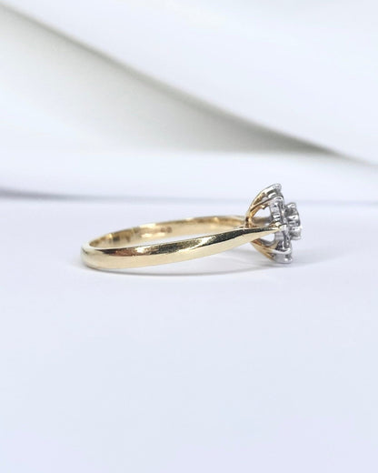 Bague Marguerite Diamants 0.44 carat "Camélia" - Elliade Paris