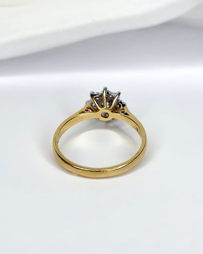 Bague Marguerite Diamants 0.44 carat "Camélia" - Elliade Paris