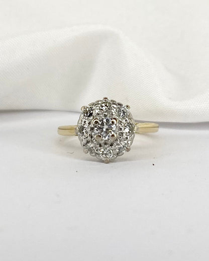Bague Marguerite Diamants 0.44 carat &quot;Oksana&quot; - Elliade Paris
