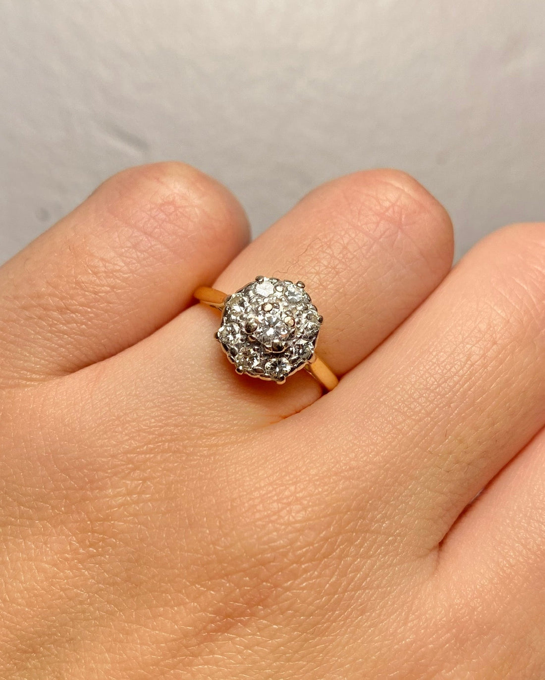 Bague Marguerite Diamants 0.44 carat &quot;Oksana&quot; - Elliade Paris