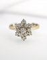 Bague Marguerite Diamants 0.46 carat 4.15g "Valérie" - Elliade Paris