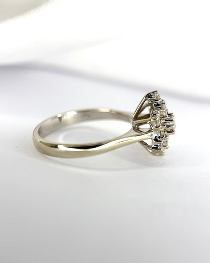 Bague Marguerite Diamants 0.46 carat 4.15g "Valérie" - Elliade Paris
