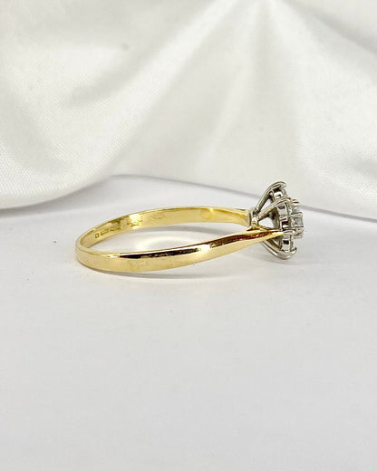 Bague Marguerite Diamants 0.47 carat &quot;Oriane&quot; - Elliade Paris