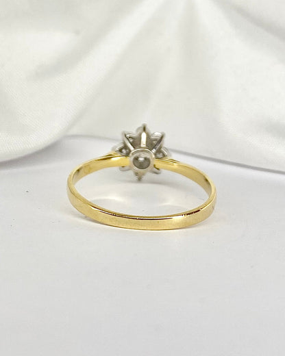 Bague Marguerite Diamants 0.47 carat &quot;Oriane&quot; - Elliade Paris