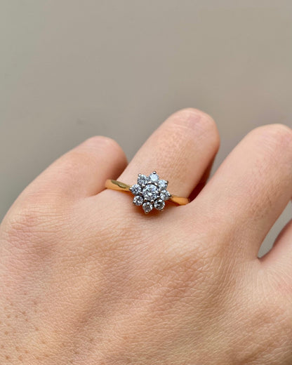 Bague Marguerite Diamants 0.47 carat &quot;Oriane&quot; - Elliade Paris