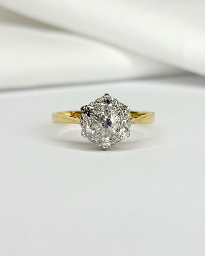Bague Marguerite Diamants 0.49 carat &quot;Alba&quot; - Elliade Paris