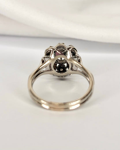 Bague Marguerite Diamants 0.49 carat "Hannah" - Elliade Paris