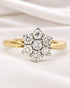 Bague Marguerite Diamants 0.49 carat & Or "Sylviane" - Elliade Paris
