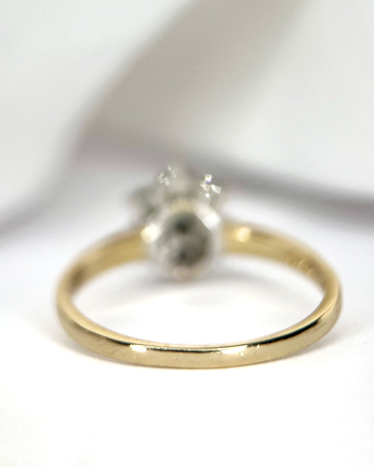 Bague Marguerite Diamants 0.49 carat &amp; Or "Sylviane" - Elliade Paris