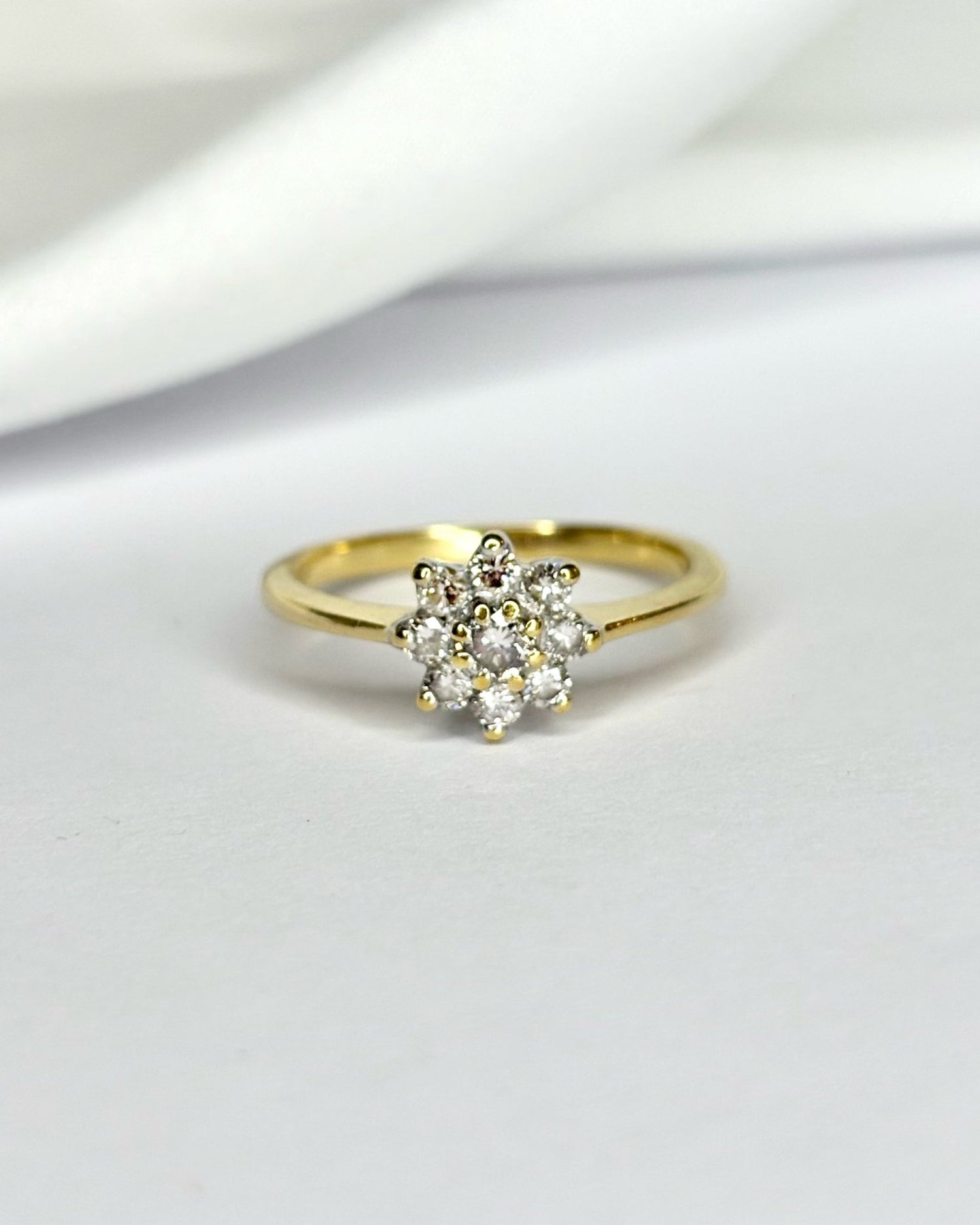 Bague Marguerite Diamants 0.50 carat "Aria" - Elliade Paris