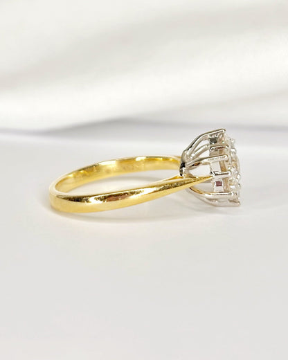 Bague Marguerite Diamants 0.52 carat "Ariana" - Elliade Paris