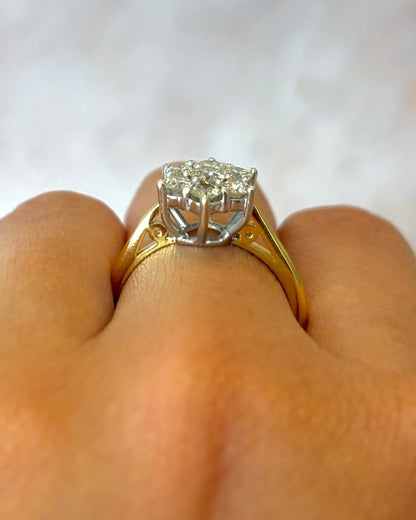 Bague Marguerite Diamants 0.52 carat "Ariana" - Elliade Paris