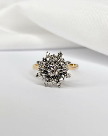 Bague Marguerite Diamants 0.52 carat &quot;Thylane&quot; - Elliade Paris