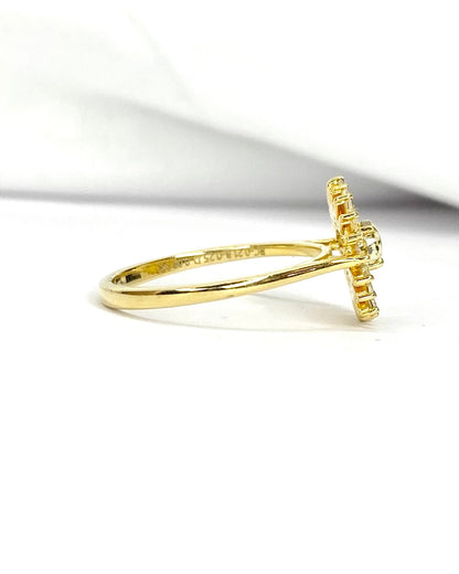 Bague Marguerite Diamants 0.55 carat "Julia" - Elliade Paris
