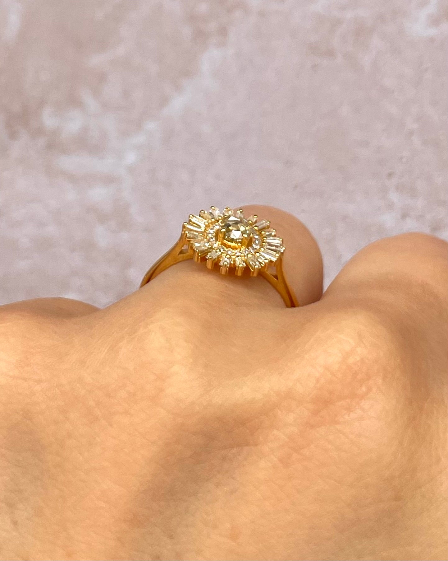 Bague Marguerite Diamants 0.55 carat "Julia" - Elliade Paris