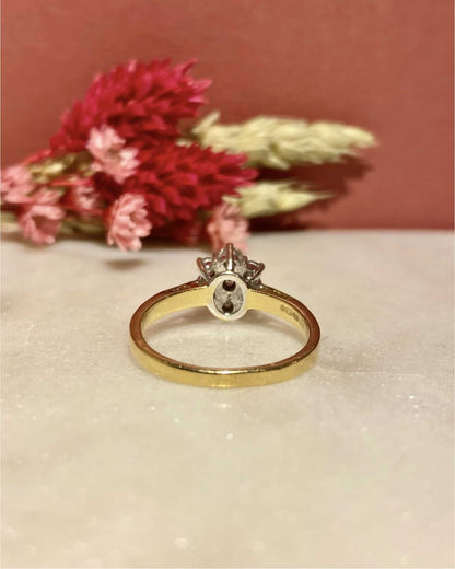 Bague Marguerite Diamants 0.56 carat &quot;Alizée&quot; - Elliade Paris