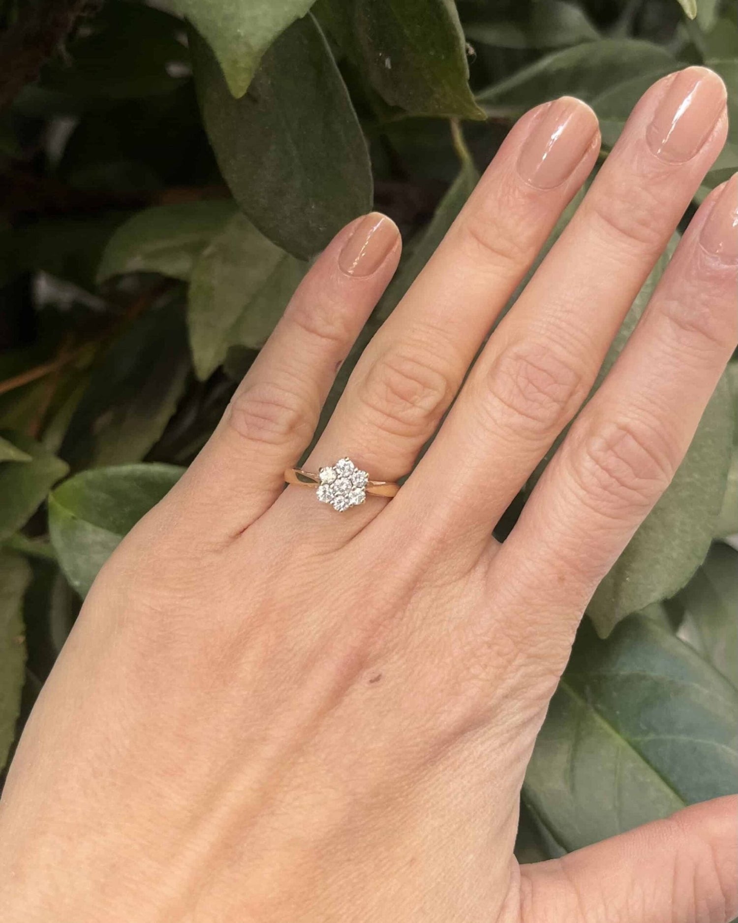 Bague Marguerite Diamants 0.56 carat &quot;Alizée&quot; - Elliade Paris
