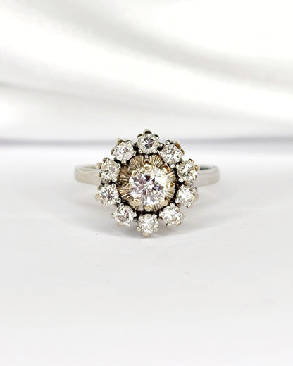 Bague Marguerite Diamants 0.60 carat "Elinda" - Elliade Paris
