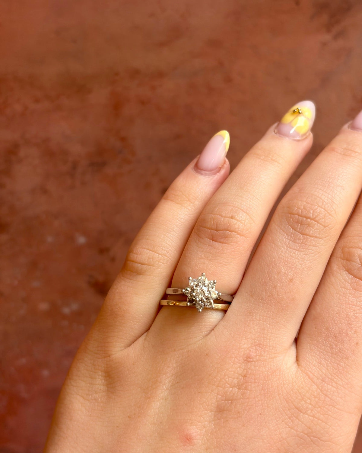 Bague Marguerite Diamants 0.60 carat "Jennie" - Elliade Paris