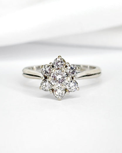 Bague Marguerite Diamants 0.61 carat "Sienna" - Elliade Paris