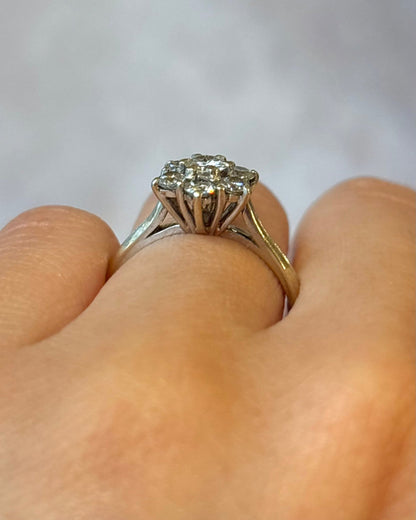 Bague Marguerite Diamants 0.61 carat "Sienna" - Elliade Paris
