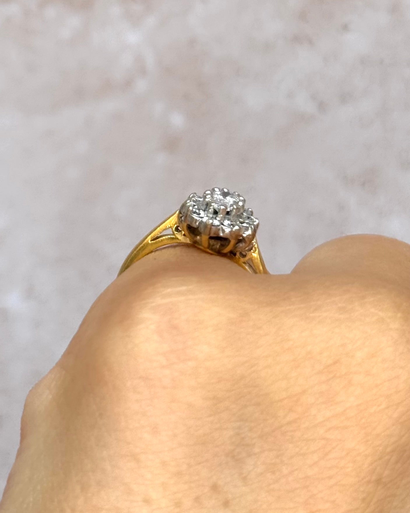 Bague Marguerite Diamants 0.62 carat "Debbie" - Elliade Paris
