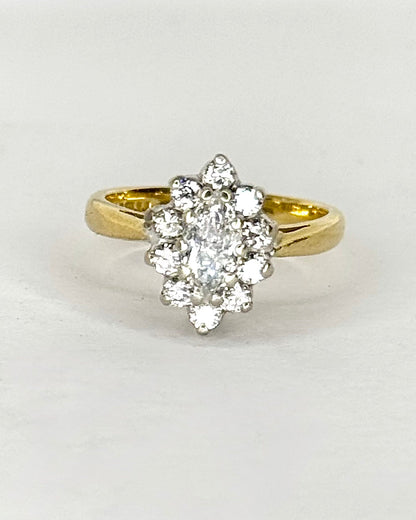 Bague Marguerite Diamants 0.62 carat "Debbie" - Elliade Paris