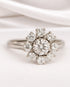 Bague Marguerite Diamants 0.62 carat "Mélanie" - Elliade Paris