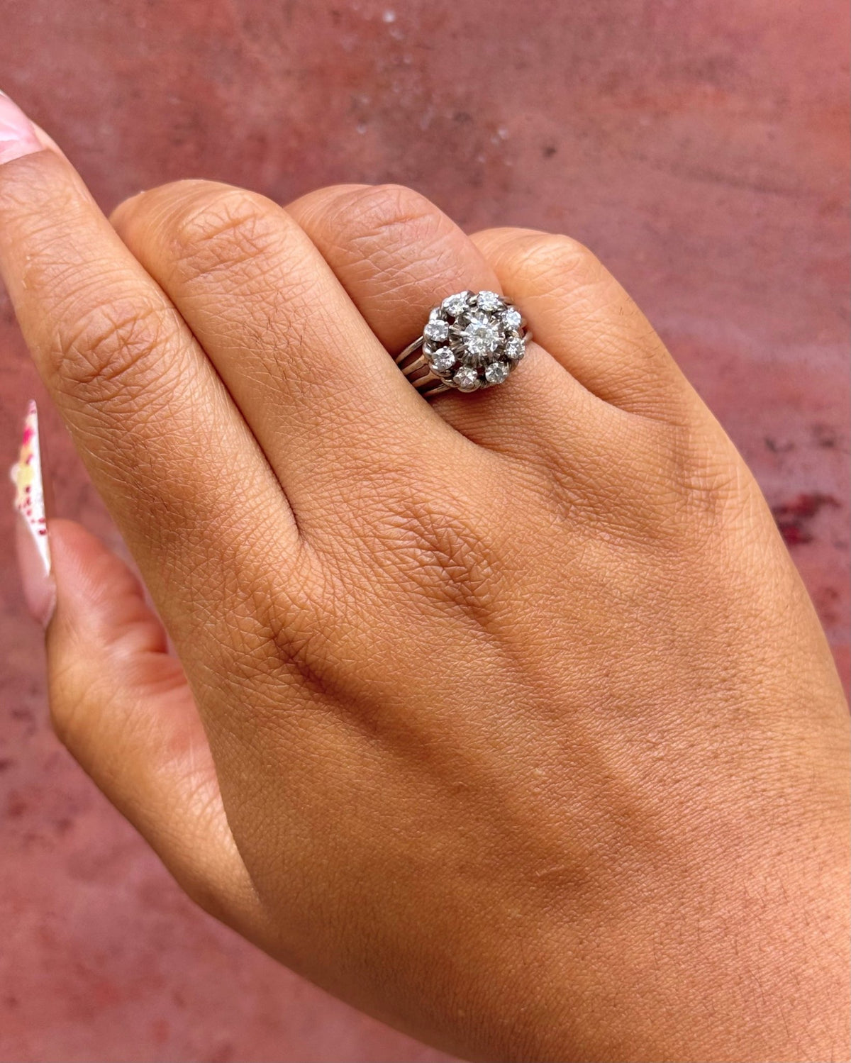 Bague Marguerite Diamants 0.70 carat "Paloma" - Elliade Paris