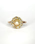 Bague Marguerite Diamants 0.70 carat & Perle "Suzanne" - Elliade Paris