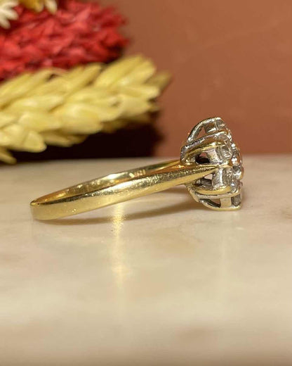 Bague Marguerite Diamants 0.70 carat &quot;Phèdre&quot; - Elliade Paris