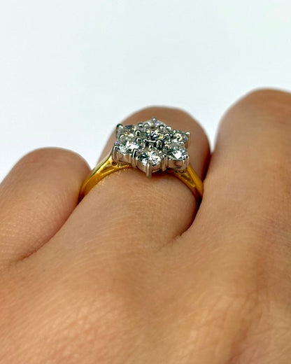 Bague Marguerite Diamants 0.80 carat "Diana" - Elliade Paris