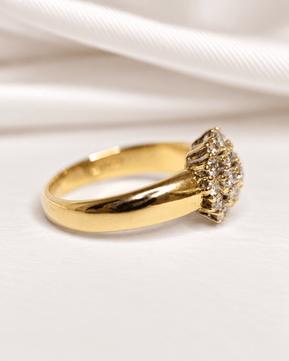 Bague Marguerite Diamants 0.89 carat 5.72g "Briana" - Elliade Paris