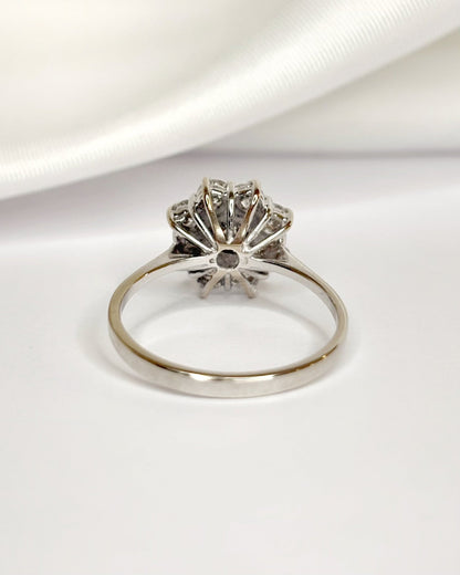 Bague Marguerite Diamants 0.89 carat "Cécile" - Elliade Paris