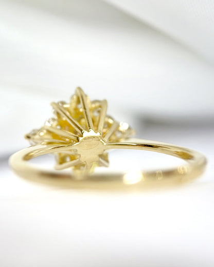 Bague Marguerite Diamants 0.91 carat "Marcelle" - Elliade Paris