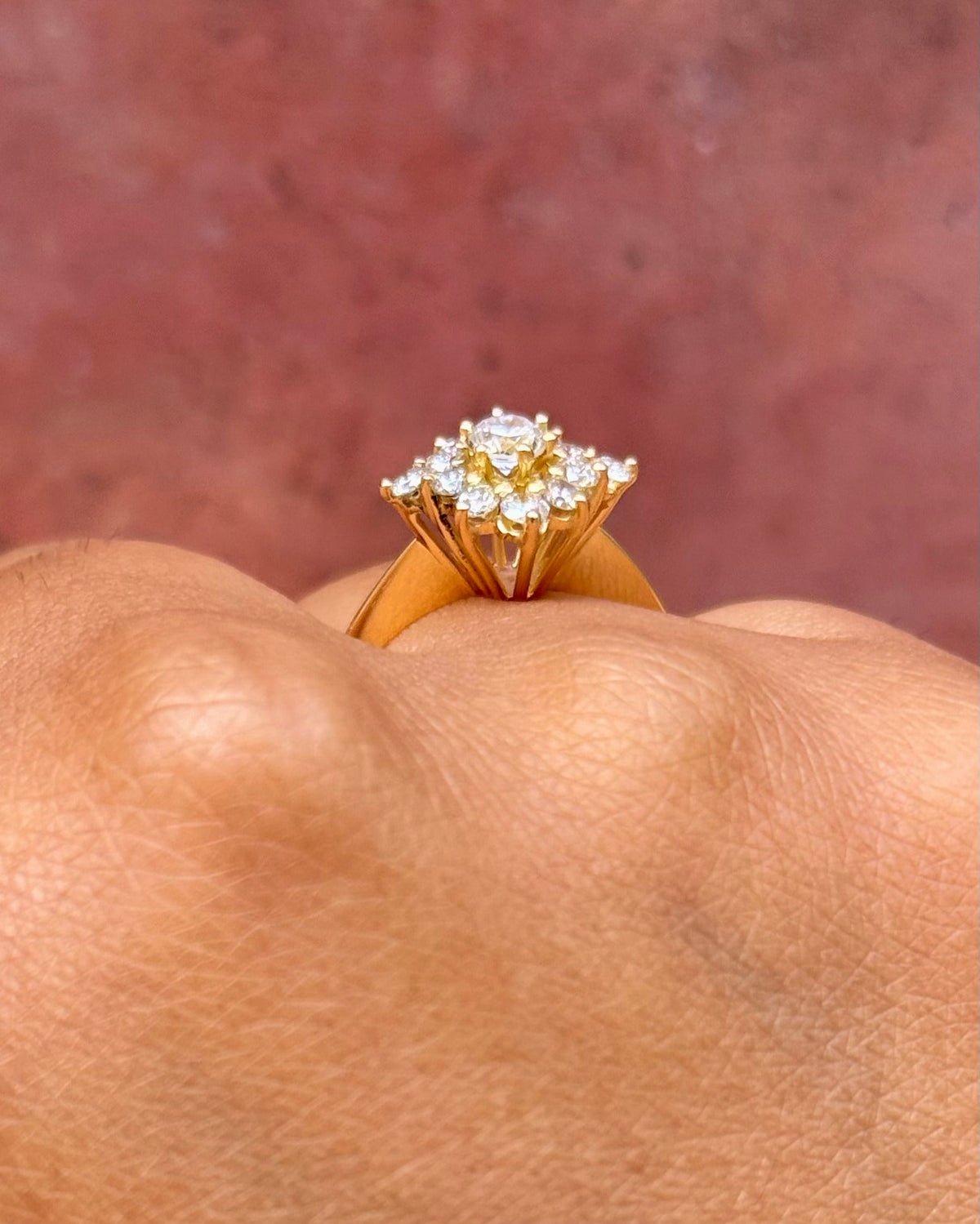 Bague Marguerite Diamants 0.91 carat "Marcelle" - Elliade Paris