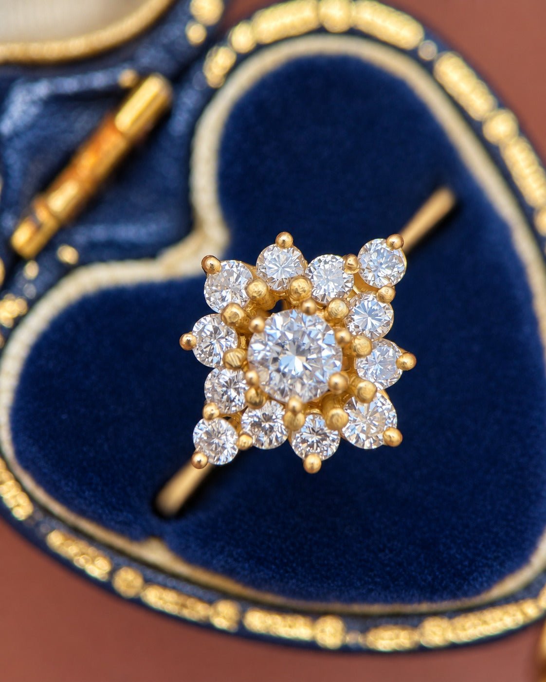Bague Marguerite Diamants 0.91 carat "Marcelle" - Elliade Paris