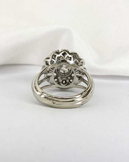 Bague Marguerite Diamants 0.93 carat &quot;Olie&quot; - Elliade Paris