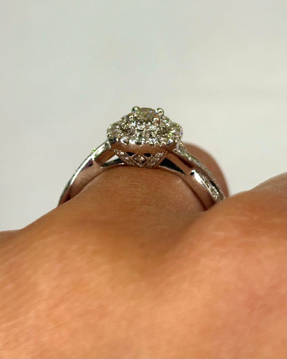 Bague Marguerite Diamants 1 carat &quot;Irina&quot; - Elliade Paris