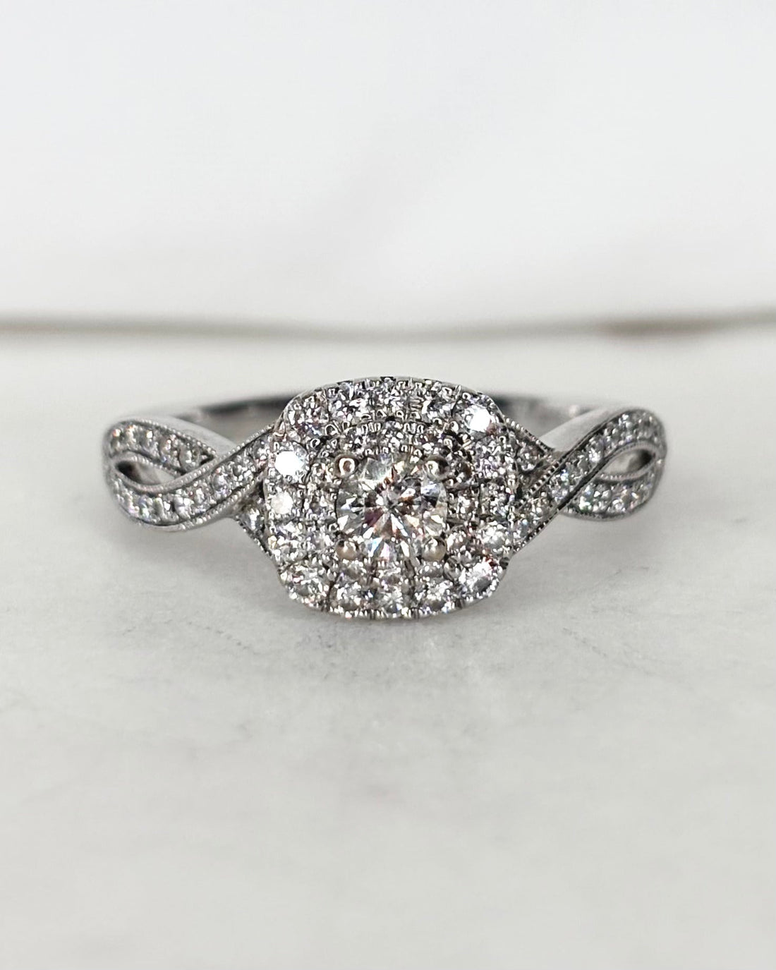 Bague Marguerite Diamants 1 carat &quot;Irina&quot; - Elliade Paris