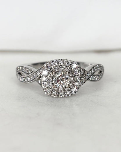 Bague Marguerite Diamants 1 carat &quot;Irina&quot; - Elliade Paris